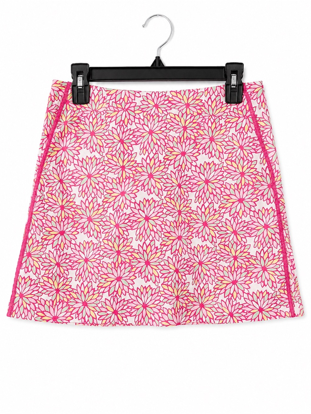 Golftini Floral Golf Skort Size 4 Pink Yellow Stretch Golf Tennis